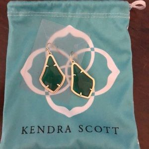 Kendra Scott Alex earrings (green)